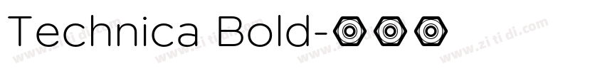 Technica Bold字体转换
